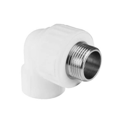 Угольник переходной с наружной резьбой 20х3/4" (75/15) (Valfex) БЕЛЫЙ 10704