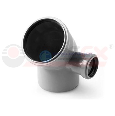 Отвод универсальный 110/50х45° лев. вн.канализ. (30) VALFEX 11015