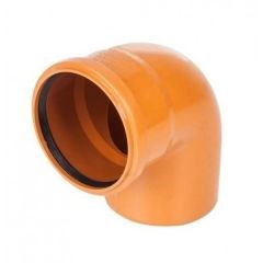Отвод канализационный рыжий Ø160 90° ПВХ Nashorn 10033