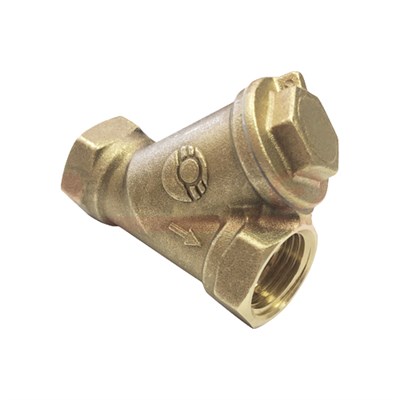 Фильтр сетчатый для ВОДЫ  1" ВР/ВР латунный под пломбу НИКЕЛИР-Й VALFEX 46Б5фт1 (40/10) 11256