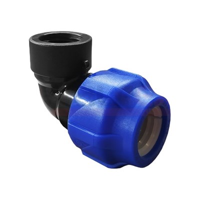 Отвод ПНД компрессионный с внутренней резьбой  32х3/4" (75/15) VALFEX 11355