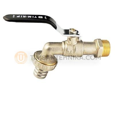 Кран водоразборный TIM 1/2 со штуцером DE1224 10171