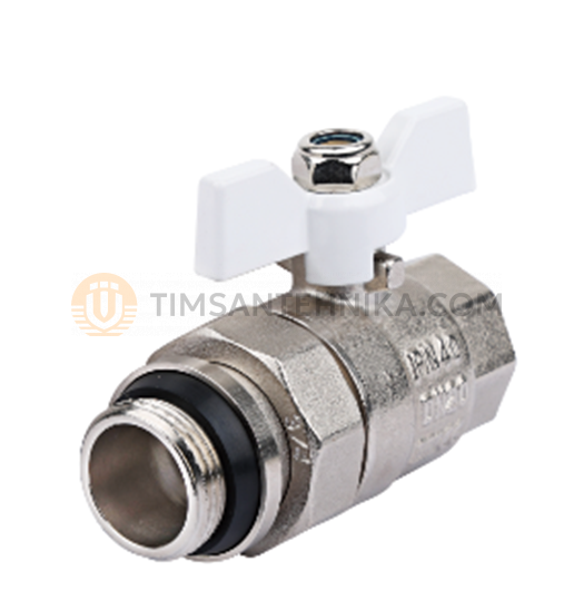 Кран шаровой прямой с полусгоном и дополнительным уплотнением DE2232N 10176