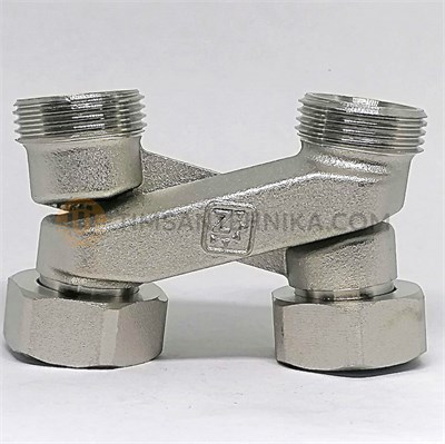 Узел подключения радиатора перекрестие Х-образное ;3/4"х3/4"EK RBX501.03 10335