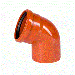 Отвод 15° 160мм РЫЖИЙ нар.канализ.(15) VALFEX 10374