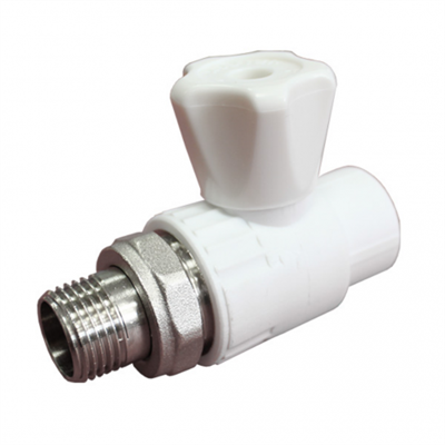 Кран шаровой для радиатора прямой 20х1/2" (60/10) (Valfex) ЗАВОД ВАЛФ-РУС БЕЛЫЙ 10453
