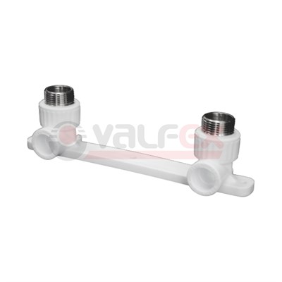 Комплект настенный для смесителя 20х1/2" н.р. (20/5) (Valfex) БЕЛЫЙ 10587