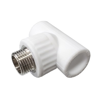 Тройник переходной с наружной резьбой 25х3/4"х25 (45/15) (Valfex) БЕЛЫЙ 10620