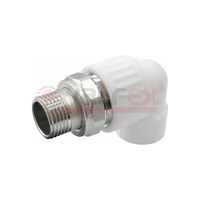 Угольник с американкой для радиатора наружная резьба 20х3/4