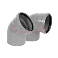 Отвод 87,5°  75мм вн.канализ. (100) VALFEX 11013