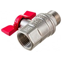 Кран шаровой лат. PREMIUM для ВОДЫ с америк.  3/4