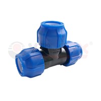 Тройник ПНД компрессионный  32-32-32 (30/6) VALFEX 11375