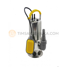Фекальный насос Tim 750 Вт, Напор 8м, частицы до 35 мм, корпус нерж сталь/пластик AM-WPD750SP-05GT 10131