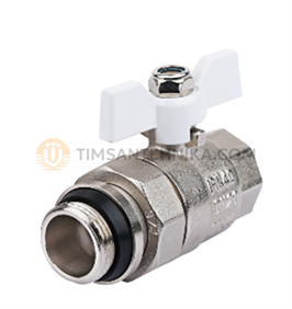 Кран шаровой прямой с полусгоном и дополнительным уплотнением DE2231N 10177