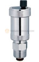 Автоматический воздухоотводчик TIM 1/2 прямой с отсекающим клапаном, хром BL5816 10218