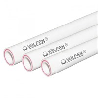 Труба арм.стекловолокном SDR 6 PN25  ф75х12,5 мм (16) (Valfex), 4м БЕЛАЯ 10432