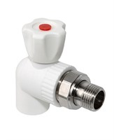 Кран шаровой для радиатора угловой 20х1/2