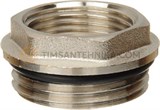 Футорка никелированная с уплотнительным кольцом TIM 3/4"-1/2" штуцер/гайка M302-23 10305