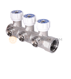 Коллектор с регулирующими вентилями и выходами стандарта Евроконус 1*3/4EK-2выхода MR-04N-2E 10326